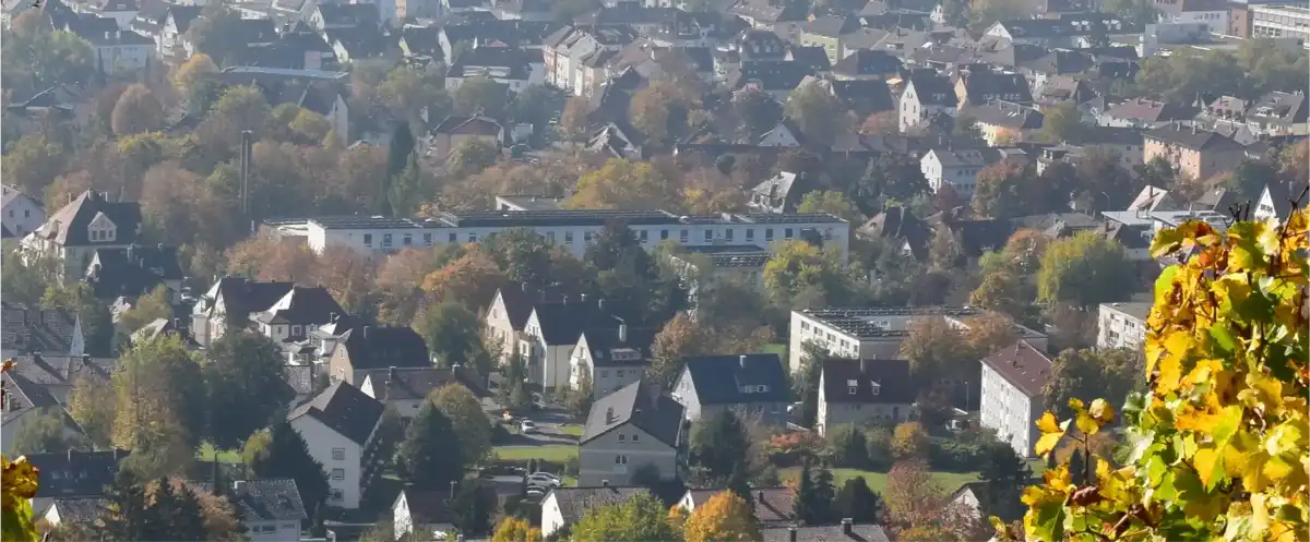 Standort Heilbronn Foto von Heilbronn aus den Weinbergen auf die Stadt fotografiert