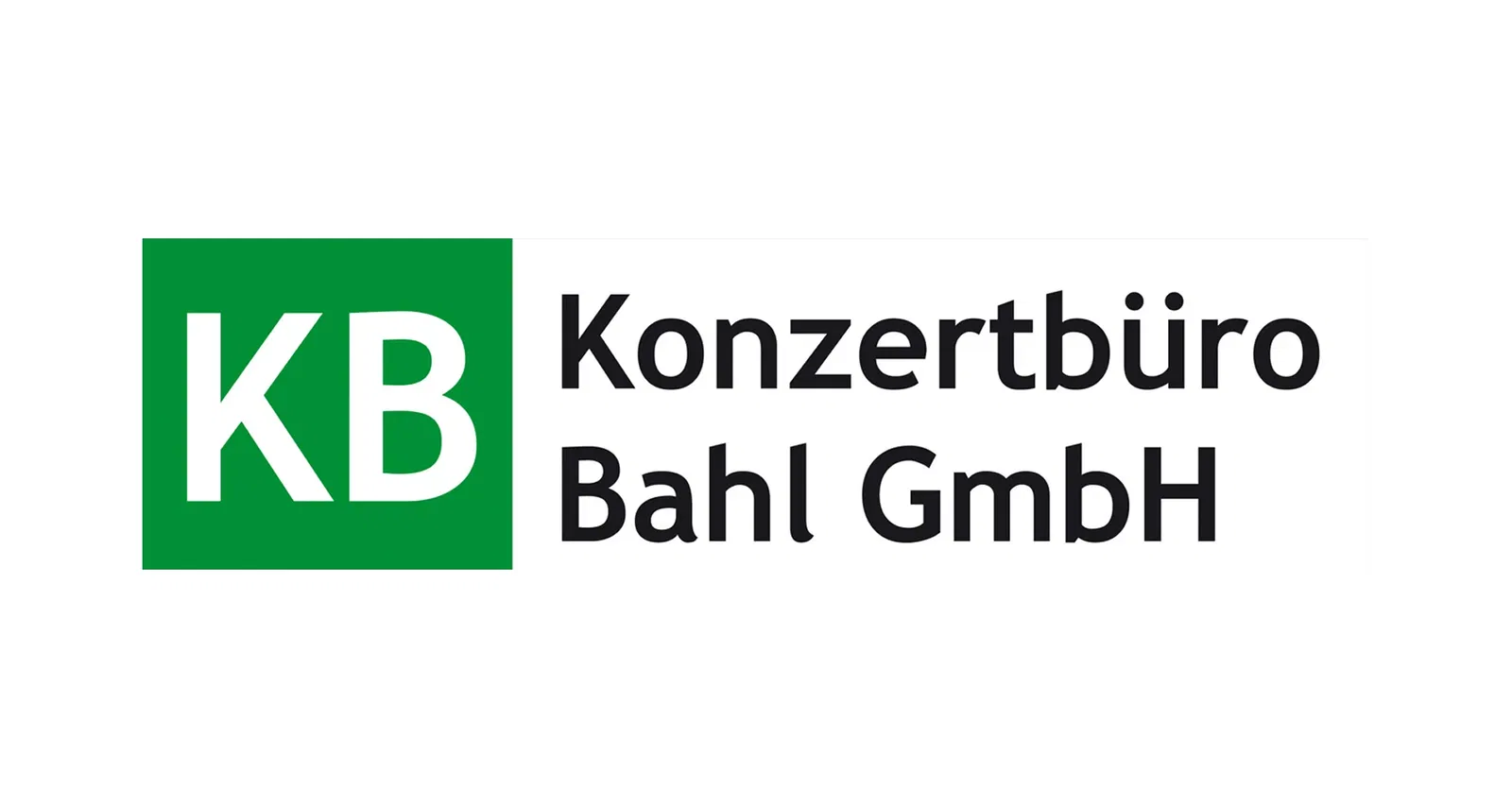 grünes Logo mit den Buchstaben K und B, stehebn für Konzertbüro Bahl