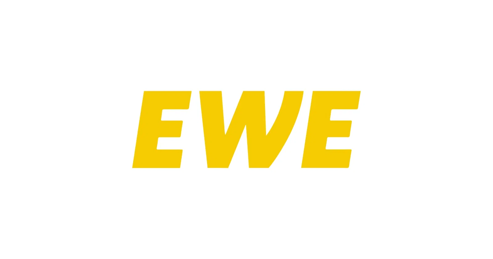 Gelbes Logo von EWE