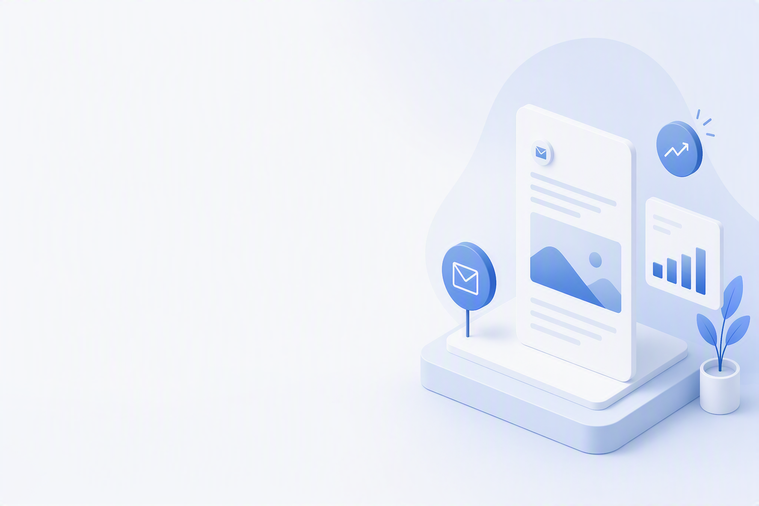 Grafik mit Newsletter Icon