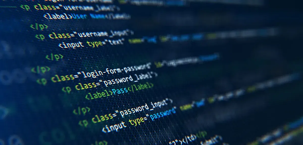 Training für Entwickler Bildschirm mit Code